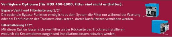 MDX 400, mit autom. Kondensat-Ableiter MARK-Kältetrockner